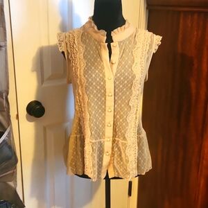 Tan Sheer Blouse